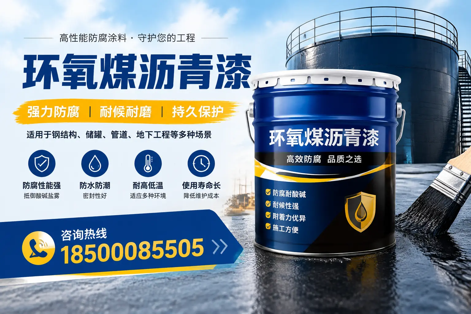 环氧煤沥青漆在工业中的应用，鸡西企业的选择